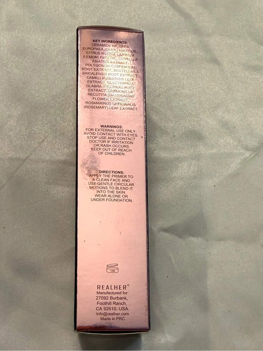 Realher Face Ceramide Primer Dream Without Limits 35 ml 1.18oz New In Box